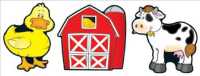 Barns & Farm Animals Cut-Out Buddies （NOV）