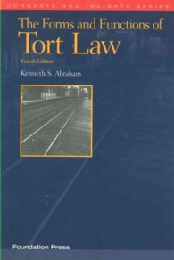 Forms and Functions of Tort Law (Concepts and Insights) -- Paperback / softback （4 Revised）