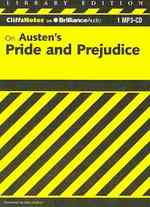 On Austen's Pride and Prejudice : Library Edition (Cliffs Notes) （MP3）