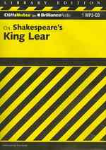 CliffsNotes on Shakespeare's King Lear : Library Edition (Cliffsnotes) （MP3）