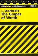 Cliffsnotes on Steinbeck's the Grapes of Wrath (Cliffs Notes) （MP3 UNA）