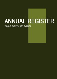 The Annual Register 2012 : World Events 2011 (Annual Register: World Events) （253）