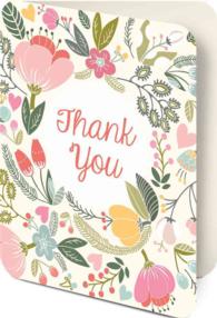 Floral - Thank You Artisan Notecards （NCR）