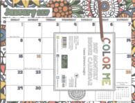 Color Me 2017 Binder Calendar