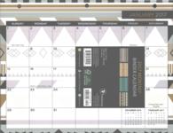 Prints and Patterns 2017 Binder Calendar