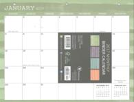 Stripes 2017 Binder Calendar