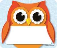 Colorful Owl Name Tags