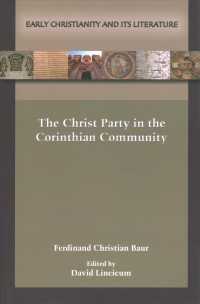 Christ Party in the Corinthian Community -- Paperback / softback