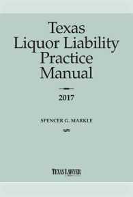 Texas Liquor Liability Practice Manual 2017