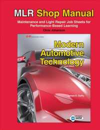 Modern Automotive Technology Mlr Shop Manual （9 LAB）