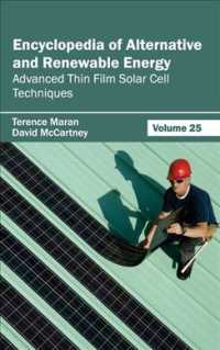 Encyclopedia of Alternative and Renewable Energy : Advanced Thin Film Solar Cell Techniques 〈25〉