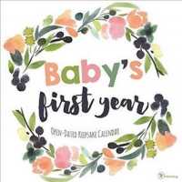 Baby's First Year Floral Open Dated Calendar （WAL）