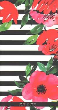 Classic Floral Stripe 2-Year Pocket Planner 2020-2021 Calendar （EGMT）