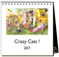 Crazy Cats! 2017 Easel Calendar （DES）