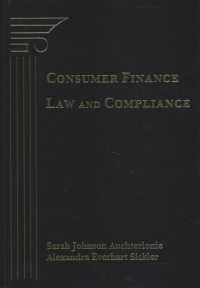 Consumer Finance Law and Compliance