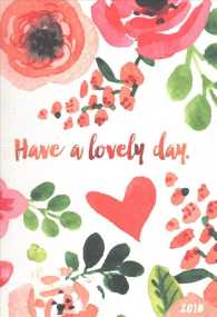 Lovely Day Medium 2018 Weekly / Monthly Planner （16M EGMT S）
