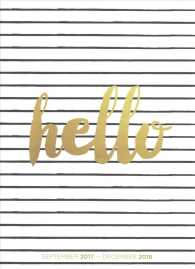 Hello 2018 Monthly Planner （16M EGMT）