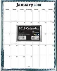 Framed 2018 Grid Calendar （SPI WAL）