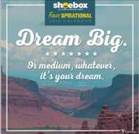 Faux-Spirational by Shoebox 2019 Calendar （WAL）