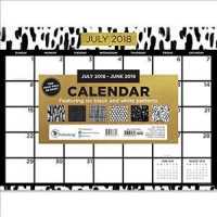 Black White and Gold 2018-2019 Calendar （DES MIN WA）