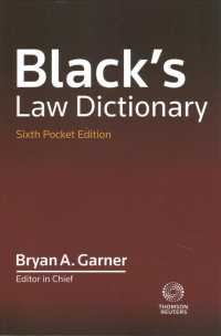 ブラック米国法辞典（ポケット版・第６版）<br>Black's Law Dictionary (Black's Law Dictionary) （6 POC）