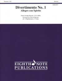 Divertimento No. 1 : Allegro Con Spirito for 2 Euphoniums, 2 Tubas: Medium （PCK）
