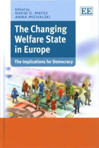欧州福祉国家の変化：民主主義への含意<br>The Changing Welfare State in Europe : The Implications for Democracy
