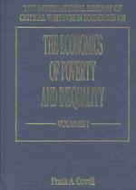 The Economics of Poverty and Inequality (The International Library of Critical Writings in Economics series)