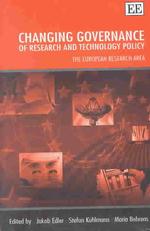 Changing Governance of Research and Technology Policy the European Research Area