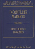 不完全市場（全２巻）<br>Incomplete Markets (The International Library of Critical Writings in Economics series)