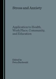 Stress and Anxiety : Application to Health, Work Place, Community, and Education