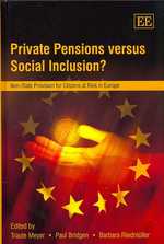 私的年金か、社会的包含か？<br>Private Pensions versus Social Inclusion? : Non-State Provision for Citizens at Risk in Europe