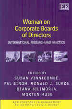 女性取締役：国際的研究と実態<br>Women on Corporate Boards of Directors : International Research and Practice (New Horizons in Management series)