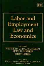労働法と経済学<br>Labor and Employment Law and Economics (Encyclopedia of Law and Economics, Second Edition)