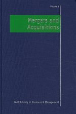 企業の合併・買収（全３巻）<br>Mergers and Acquisitions (3-Volume Set) (Sage Library in Business and Management)