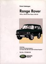 Range Rover 1992 to 1994 MY Plus Classic 1995 MY : Part No RTC9961CB