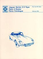 Jaguar E Type V12, Series 3 : Parts Catalogue (Official Parts Catalogue S.) （2ND）