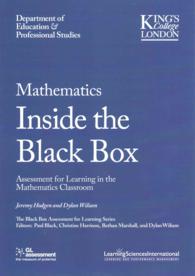 Mathematics inside the Black Box : Assessment for Learning in the Mathematics Classroom (Rhe Black Box Assessment for Learning)