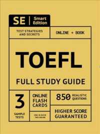 TOEFL Full Study Guide : Complete Subject Review with 3 Full Practice Tests, Realistic Questions Both in the Book and Online with Online Flashcards （STG）