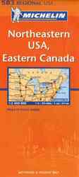 NORTHEASTERN USA, EASTERN CANADA (CARTES REGIONAL)
