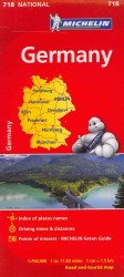 Michelin Germany/ Allemagne : 718 National, Road and Tourist Map (Michelin) （10 FOL MAP）