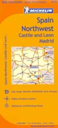 Michelin Spain Northwest, Castilla and Leon Madrid 575 Regional / Michelin Espagne Nord-ouest Castille et Leon Madrin, Regional 575 （FOL MAP）