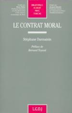 LE CONTRAT MORAL (BIB DROIT PRIVE 343)