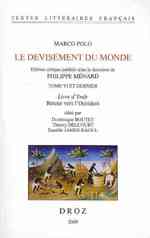 LE DEVISEMENT DU MONDE (MARCO POLO: LE)