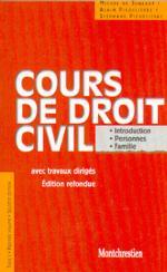 COURS DE DROIT CIVIL. INTRODUCTION. PERSONNES. BIENS - 16EME EDITION - VOL01 (COURS)