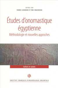ETUDES D'ONOMASTIQUE EGYPTIENNE (RECHERCHES D AR)