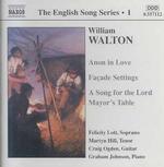 Walton:Anon in Love/Facade Settings （Cd Audio）