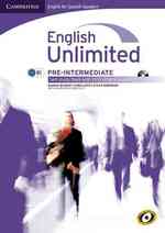 English Unlimited for Spanish Speakers Pre-intermediate Self-study Pack : Workbook & Dvd-rom + Audio Cd （1 PAP/DVDR）