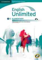 English Unlimited for Spanish Speakers Elementary Self-study Pack : Workbook & Dvd-rom + Audio Cd （1 PAP/DVDR）