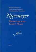 ニーマイヤーの中世ラテン語辞典（改訂版・全２巻）<br>Mediae Latinitatis Lexicon Minus (2-Volume Set) : Lexique Latin Medieval - Medieval Latin Dictionary - Mittellateinisches Worterbuch